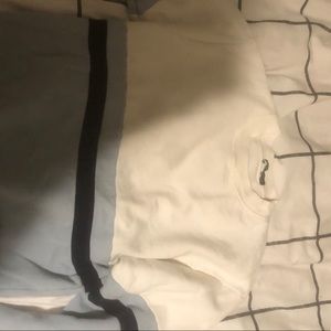 BRANDY MELVILLE- Blue and white crew neck